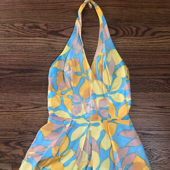 60s vintage skirted romper swimsuit - Picture 3 of 8